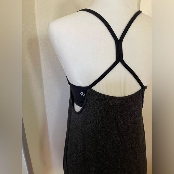 Lulelemon Athletica Women's Racerback Top Size 4 Black and Gray - Picture 2 of 11